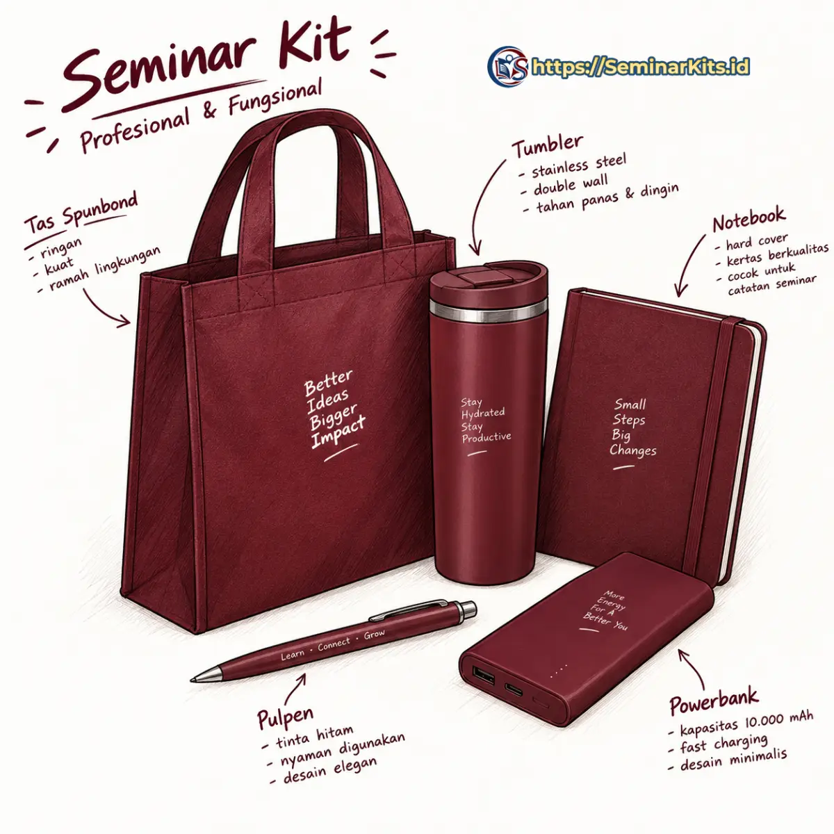 Seminar Kit Standar vs Premium: Perbandingan Isi, Material & Budget