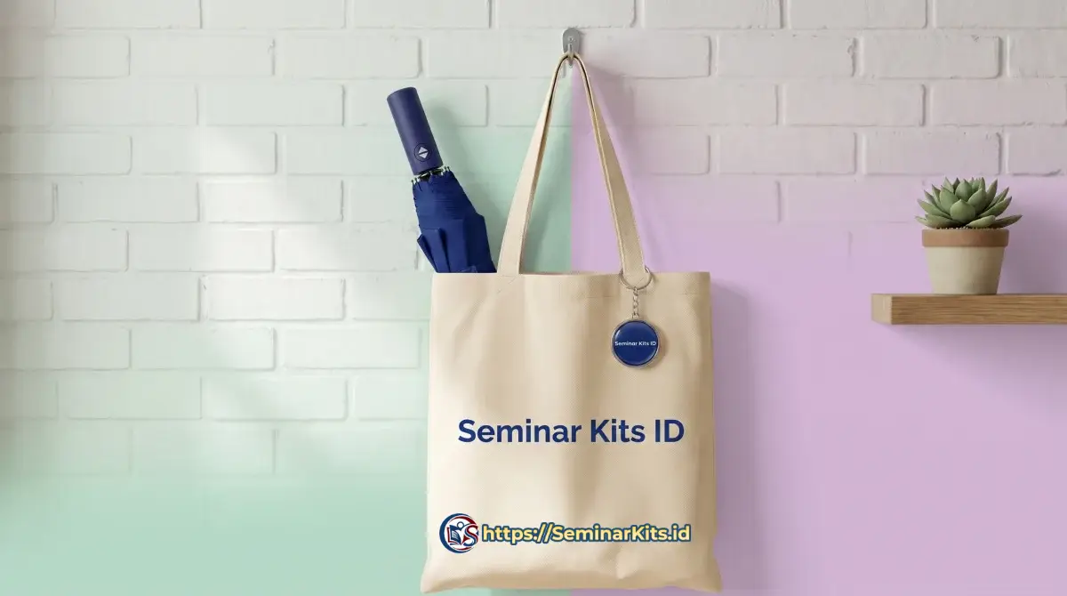 Pemeriksaan Akhir Tas Seminar Kit Berlogo Sebelum Masuk Kardus Pengiriman